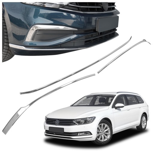 Накладки решітки переднього бампера для VW PASSAT VIII B8 | 3G 2014-2019 КОМБІ