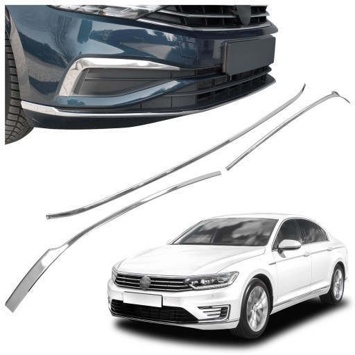 Накладки решітки переднього бампера для VW PASSAT VIII B8 | 3G 2014-2019 СЕДАН