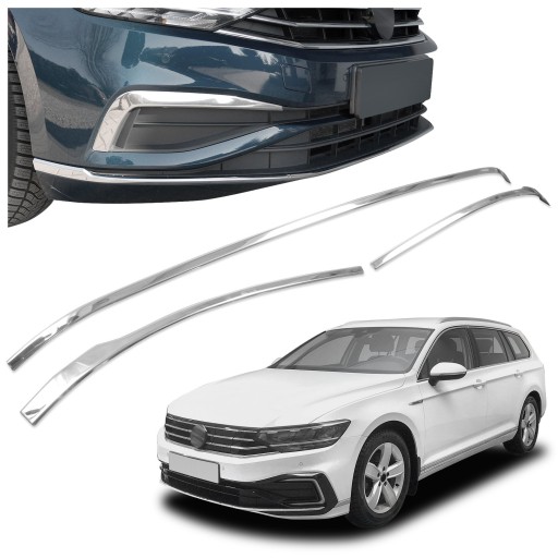 Накладки решітки переднього бампера для VW PASSAT VIII B8.5 3G 2019-2023 KOMBI