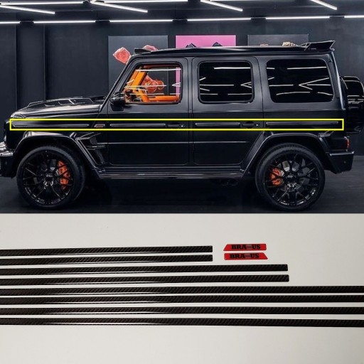 0051791938461 - Бічні молдинги W463a w464 carbon carbon стиль Brabus