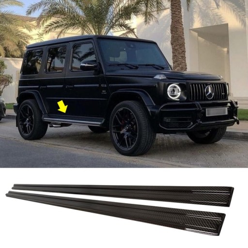 Пороги нижні Mercedes G-Class 18-24 W463A W464 CARBON