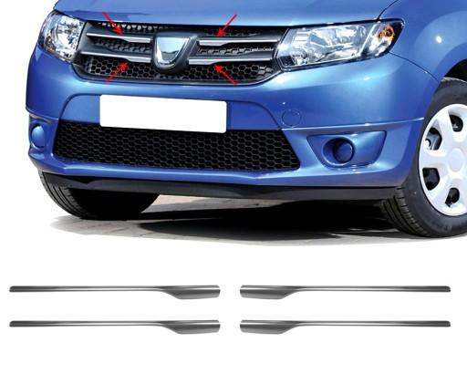 Планки гриля вокруг логотипа LOGAN MCV SANDERO STEPWAY