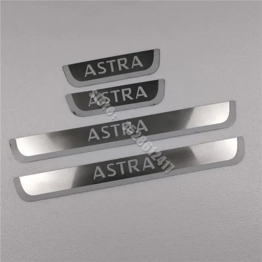 Молдинги захисні накладки на пороги Opel Astra H J K хром