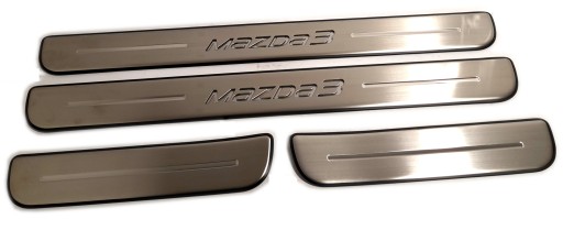 Декоративные накладки на пороги-Mazda 3 BM