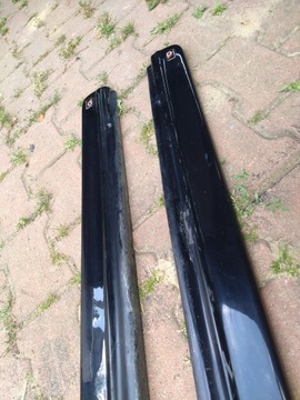 Накладки на пороги Maxton дизайн Audi A5 купе