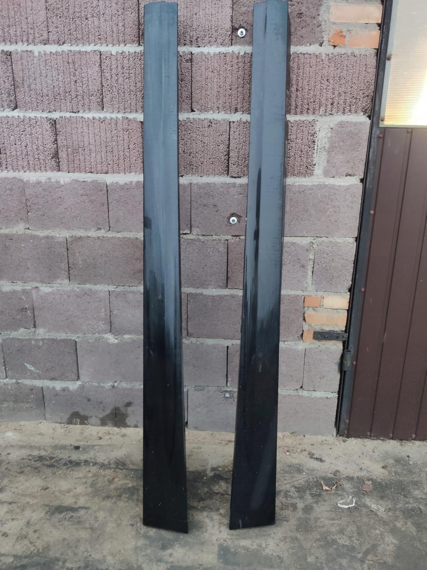 Накладки на пороги BMW e90 черный LCI