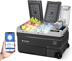 Двойной дорожный холодильник до -22 градусов Цельсия, 34 л, aaobosi wifi
