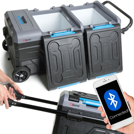 Портативный туристический компрессорный холодильник с морозильной камерой IBF-82 230В/12В/24В