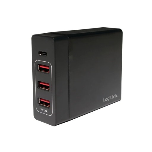 Зарядний пристрій LogiLink PA0122 для мобільних пристроїв Universal Black USB In