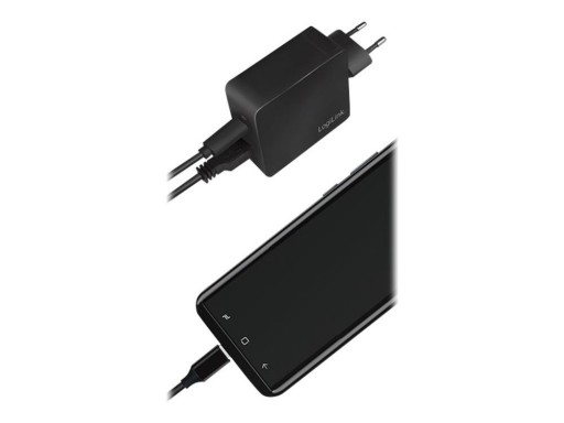 Настенное зарядное устройство LogiLink USB Netzteil — USB, USB-C — 18 Вт