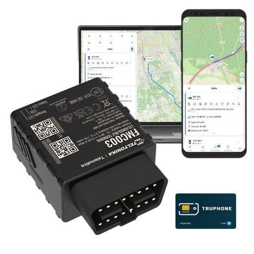 GPS трекер 4G для OBD Teltonika fmc003 сервер + sim ТОП !