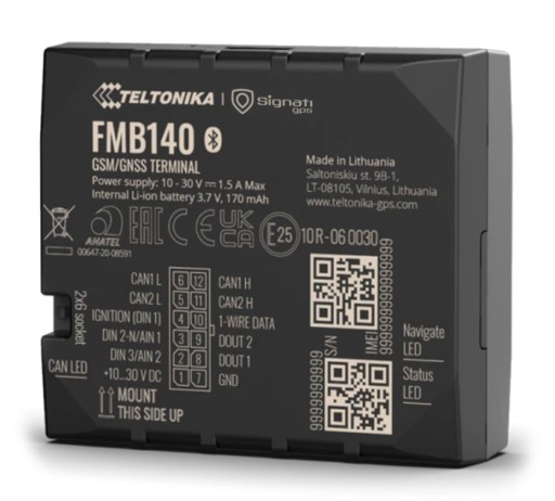 GPS локатор автомобіля без передплати - Teltonika FMB140
