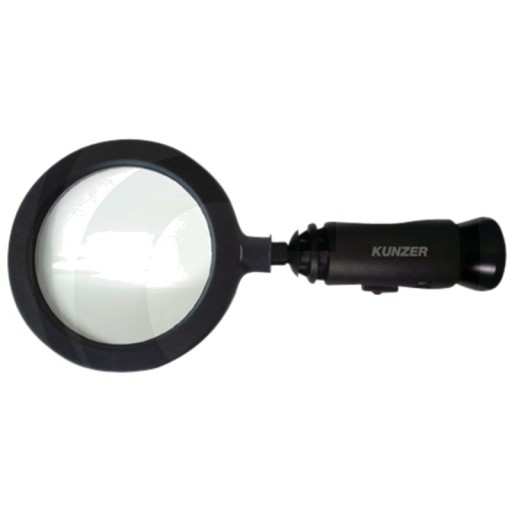 Збільшувальне скло з великим полем зору і 14 світлодіодами