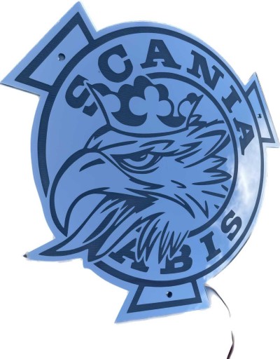 Дзеркало з гравіюванням SCANIA VABIS 50х50см