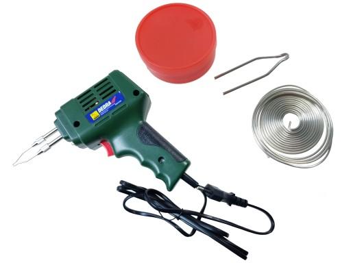 Паяльник трансформаторний 175W, набір олов'яної пасти