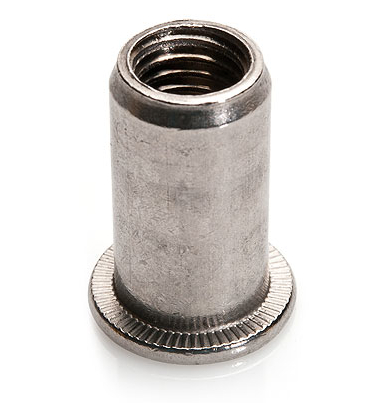 ЗАКЛЕПКА ГАЙКА АЛЮМИНИЕВАЯ ЦИЛИНДРИЧЕСКАЯ М5 ЗАКЛЕПКА ГАЙКА НАсквозная 0,5-2,5 мм 500шт.