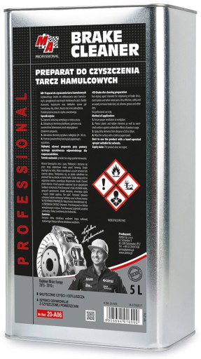 MA'S PROFESSIONAL-BRAKE CLEANER - СРЕДСТВО ДЛЯ УДАЛЕНИЯ ТОРМОЗОВ-5Л