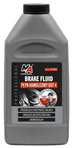 Ма PROFESSIONAL-BRAKE FLUID-тормозная жидкость DOT 4-485g