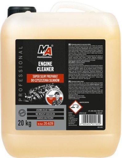 МА PROFESSIONAL ENGINE CLEANER ЖИДКОСТЬ ДЛЯ МОЙКИ ДВИГАТЕЛЕЙ 20 Л