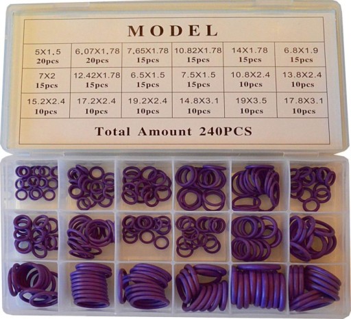 НАБІР MAGNETI MARELLI З 240 ФІОЛЕТОВИХ О-КІЛЬЦЬ