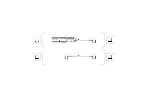 941319170071 - КОМПЛЕКТ КАБЕЛІВ ЗАПАЛЮВАННЯ MAGNETI MARELLI FORD GALAXY І SEAT