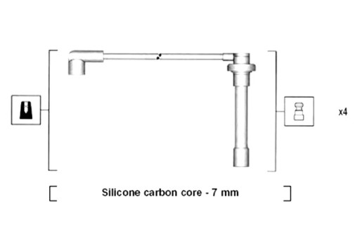 941315060893 - КОМПЛЕКТ КАБЕЛІВ ЗАПАЛЮВАННЯ MAGNETI MARELLI HONDA ACCORD V ACCORD VI