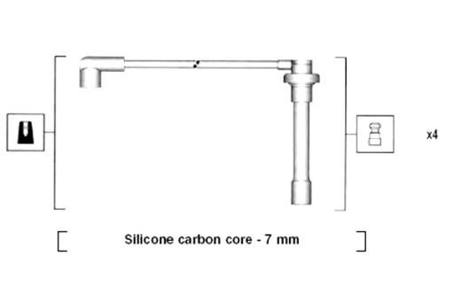 941315030890 - КОМПЛЕКТ КАБЕЛІВ ЗАПАЛЮВАННЯ MAGNETI MARELLI HONDA CIVIC VI 1.5 1.6