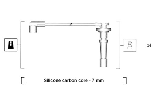 941315070894 - КОМПЛЕКТ КАБЕЛІВ ЗАПАЛЮВАННЯ MAGNETI MARELLI HONDA CR-V ТА INTEGRA 1.8