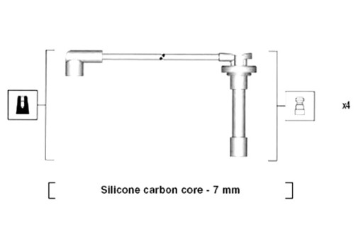 941315020889 - MAGNETI MARELLI КОМПЛЕКТ КАБЕЛІВ ЗАПАЛЮВАННЯ HONDA PRELUDE V ROVER