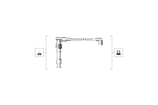 941319170015 - КОМПЛЕКТ КАБЕЛІВ ЗАПАЛЮВАННЯ MAGNETI MARELLI OPEL ASTRA F ASTRA G