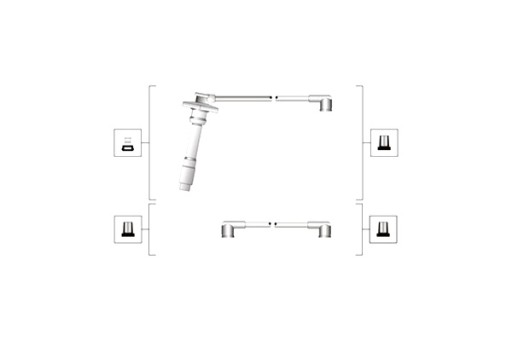 941319170079 - MAGNETI MARELLI КОМПЛЕКТ КАБЕЛІВ ЗАПАЛІВАННЯ OPEL ASTRA F TOYOTA