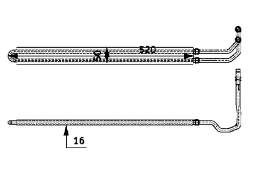 53 000P - Масляный радиатор MAHLE BMW 5 E39 5 E60 5 E61 6 E63 6 E64 2.0 D 2.5 D