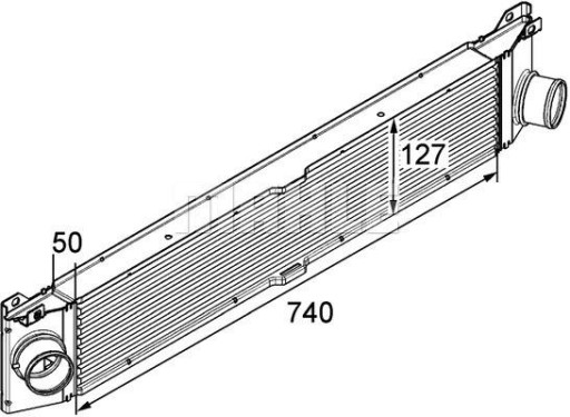 MAHLE CI 157 000P Охладитель наддувочного воздуха