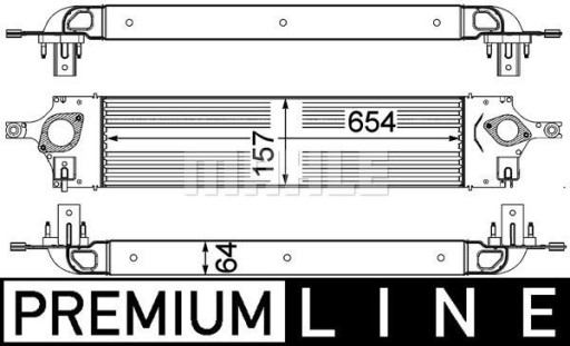 MAHLE CI 319 000P Охладитель наддувочного воздуха