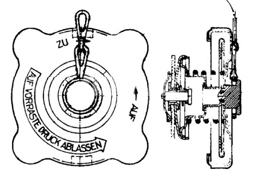 18 000P - MAHLE КРИШКА РАДІАТОРА 0 7BAR З ЛАНЦЮЖКОМ MERCEDES LP NG SK