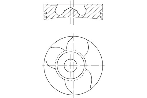 151 10 - ПОРШЕНЬ MAHLE ДИАМЕТР 93 ММ STD VW LT 28-35 II LT 28-46 II AGK-BCQ 07.97-07.06