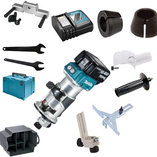 АКУМУЛЯТОР MAKITA ФРЕЗЕР 18V 2x БАТАРЕЯ 5Ah DRT50RTJX2