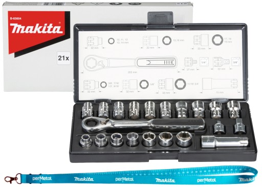 MAKITA B-65604 НАБОР ПРОХОДНЫХ РАЗЪЕМОВ С ПЕРЕХОДНИКАМИ В КОРПУСЕ + БЕСПЛАТНО