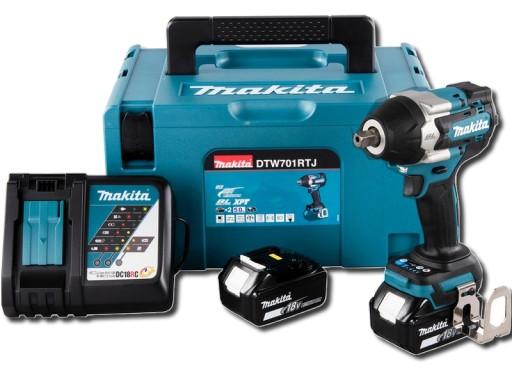 MAKITA DTW701RTJ УДАРНЫЙ гайковерт 18 В 1/2 700 НМ 2x5 Ач