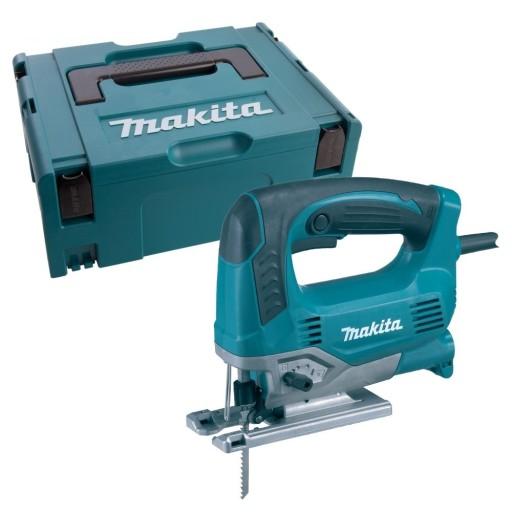 Лобзик MAKITA JV0600J, 650 Вт, ход 23 мм, 2,4 кг + пильное полотно и система кейсов