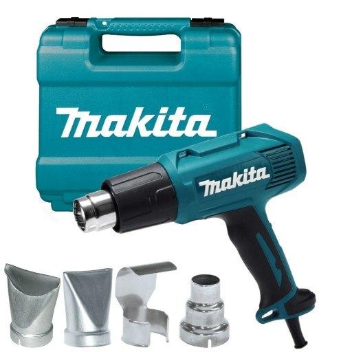 МЕРЕЖЕВА ТЕПЛОВА ГАРНА MAKITA 1600W 2 ШВИДКОСТІ + КЕЙС 4 ФОРСУНКИ