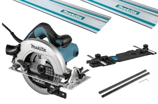 РУЧНАЯ ПИЛА MAKITA 1600Вт HS7611 + ПЕРЕХОДНИК, 2х РЕЙКА 1500мм, ДИСК 190мм