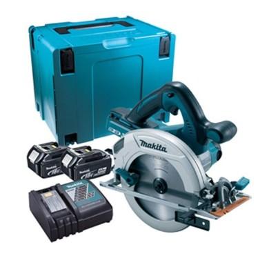 ЦИРКУЛЯРНА ПИЛА MAKITA 2X18V 190mm 2x5.0Ah DHS710PT2J