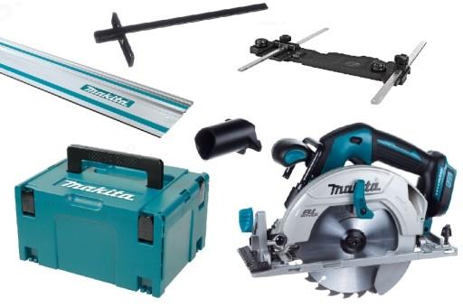 РУЧНАЯ ЦИРКУЛЯРНАЯ ПИЛА MAKITA 165 мм LXT 18V DHS680ZJ ДИСКОВАЯ РЕЙКА 1500 мм