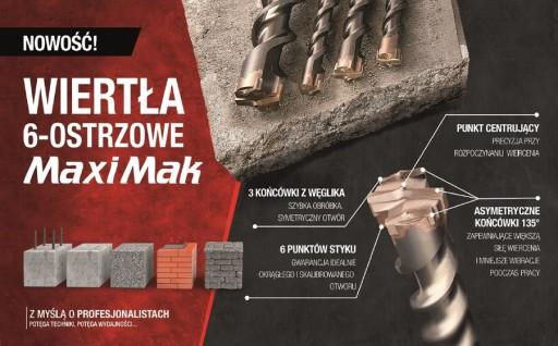 СВЕРДЛО MAKITA SDS MAX 38x 400x 540 мм MAXI MAK 6-O