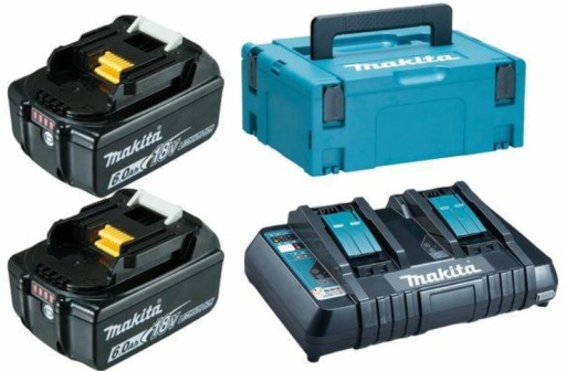 MAKITA POWER KIT 18V (BL1860Bx2+DC18RD) 198077-8