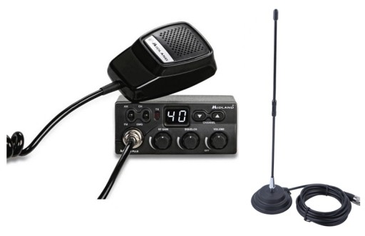 РАДИО CB MIDLAND MZERO PLUS + КОРОТКАЯ АНТЕННА SUNKER