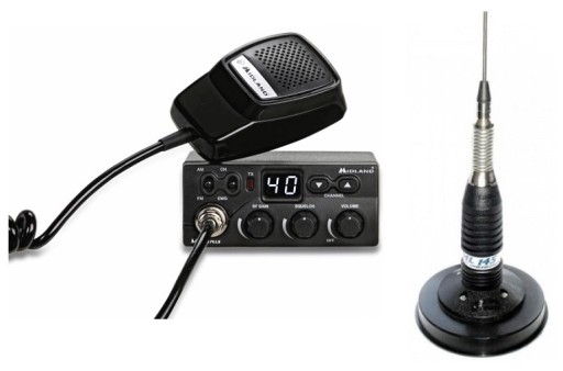 MIDLAND M-ZERO PLUS РАДИО CB + АНТЕННА SIRIO ML145