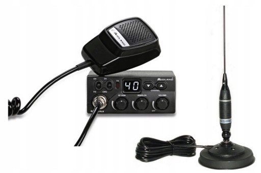 РАДИО CB MIDLAND MZERO + АНТЕННА SIRIO OMEGA 27 MAG