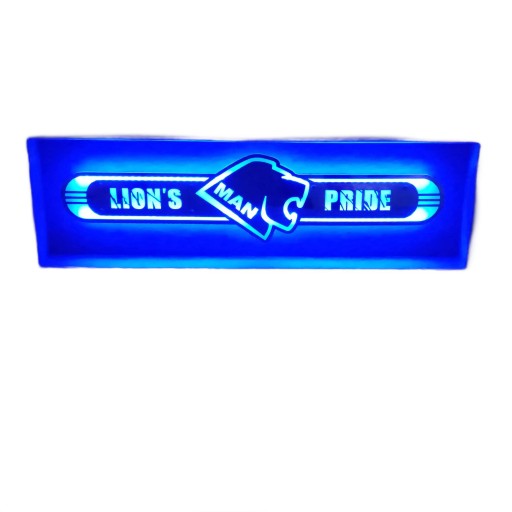 Дзеркало MAN LED на задню стінку, над ліжком Lion's Pride M01-BLUE